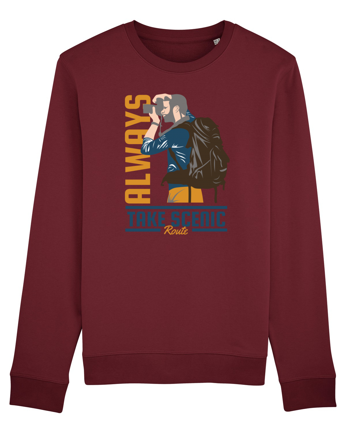 Bluză mânecă lungă Unisex Rise Burgundy