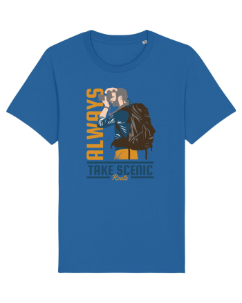 Always Take Scenic Route Royal Blue