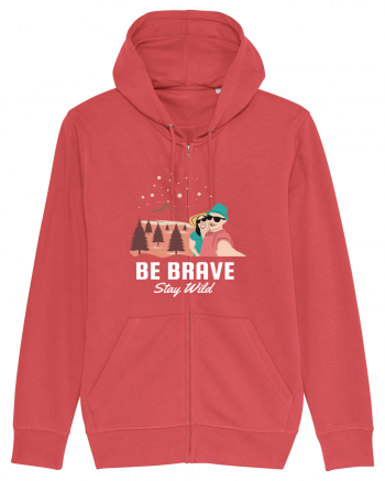 Be Brave Stay Wild Carmine Red