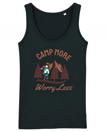 Camp More Worry Less Black
