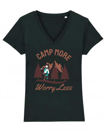 Camp More Worry Less Black