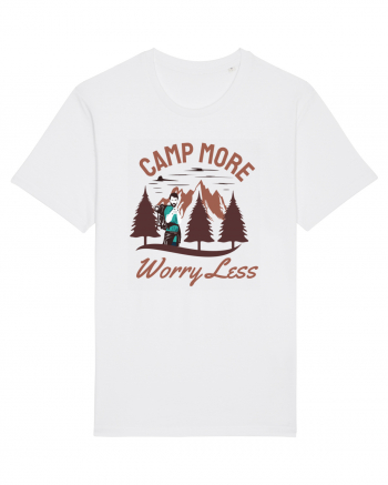 Camp More Worry Less White