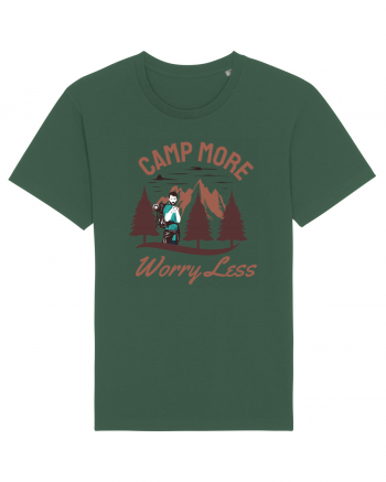 Camp More Worry Less Bottle Green