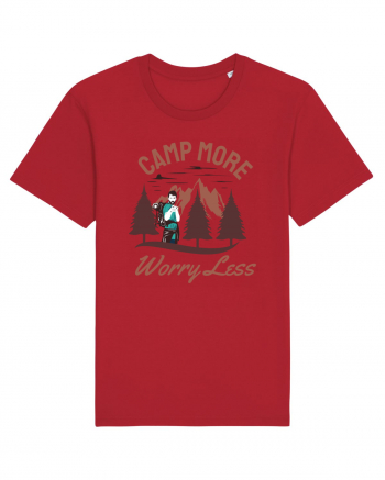Camp More Worry Less Red