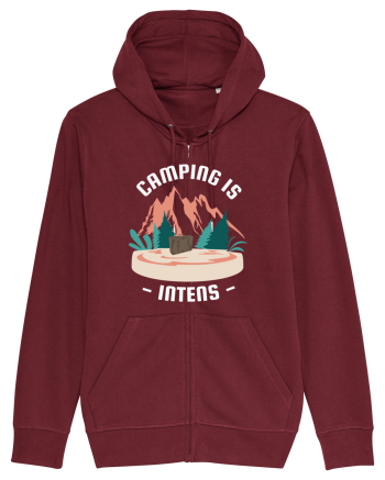 Camping is Intents Burgundy
