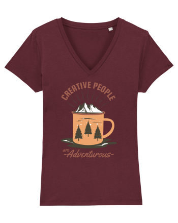 Creative People are Adventurous Burgundy