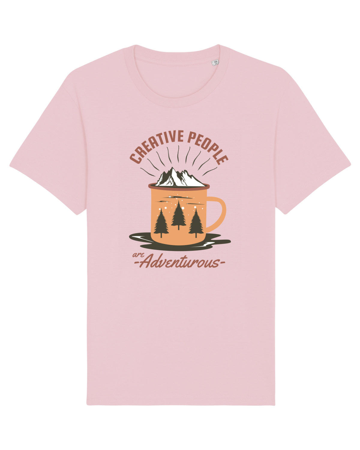 Tricou mânecă scurtă Unisex Rocker Cotton Pink