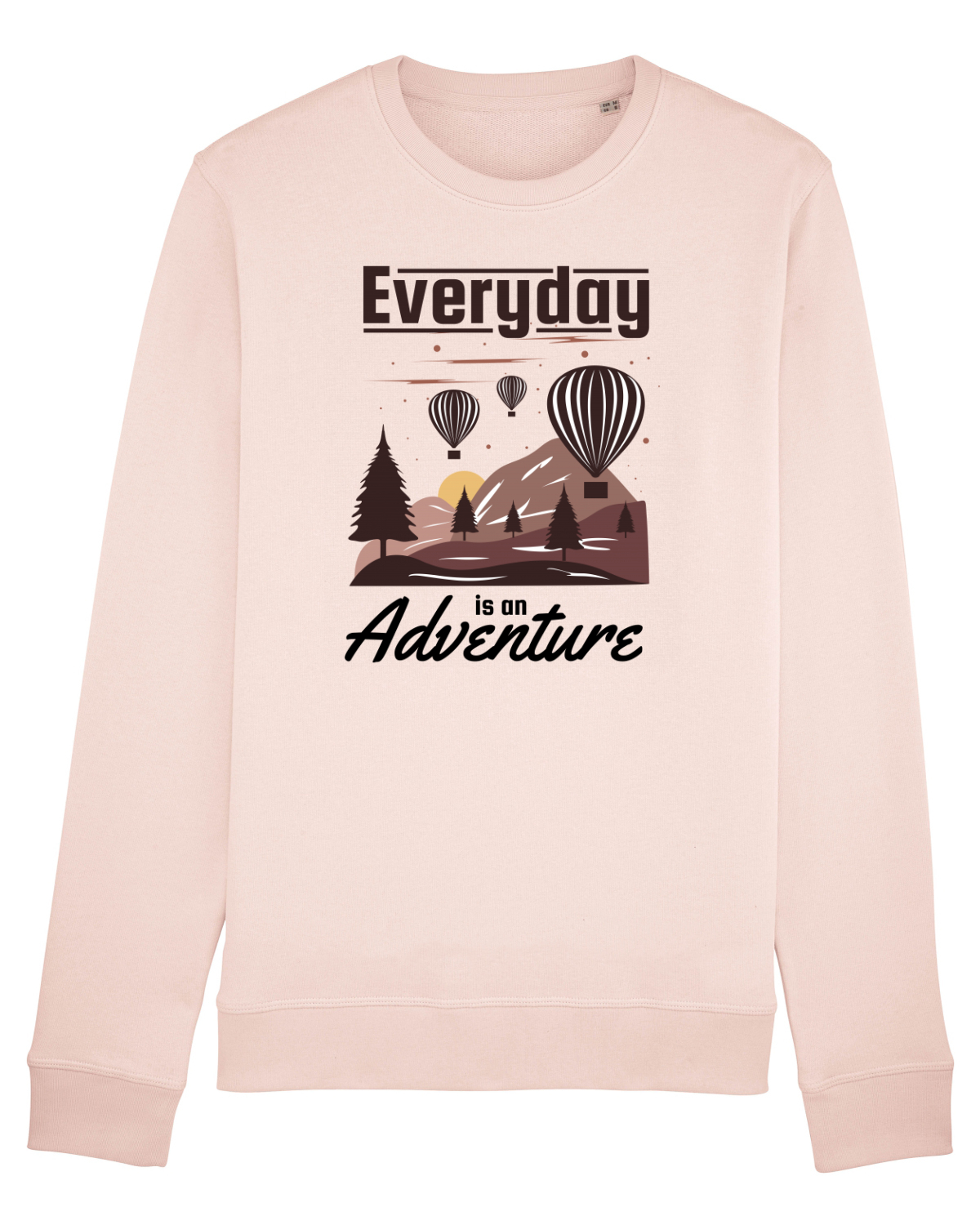 Bluză mânecă lungă Unisex Rise Candy Pink