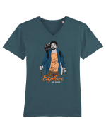 Explore the Unseen Tricou mânecă scurtă guler V Bărbat Presenter