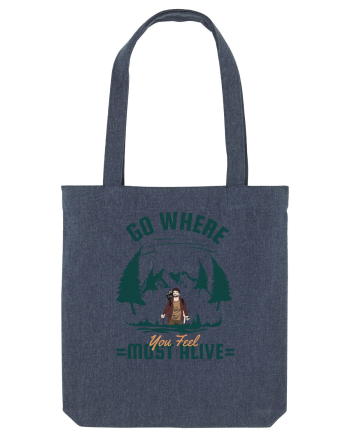 Go where You Feel Most Alive Midnight Blue