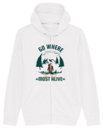 Go where You Feel Most Alive Hanorac cu fermoar Unisex Connector