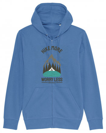 Hike More Worry Less Bright Blue