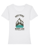 Hike More Worry Less Tricou mânecă scurtă guler larg fitted Damă Expresser