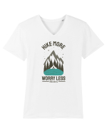 Hike More Worry Less Tricou mânecă scurtă guler V Bărbat Presenter