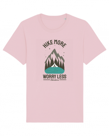 Hike More Worry Less Cotton Pink