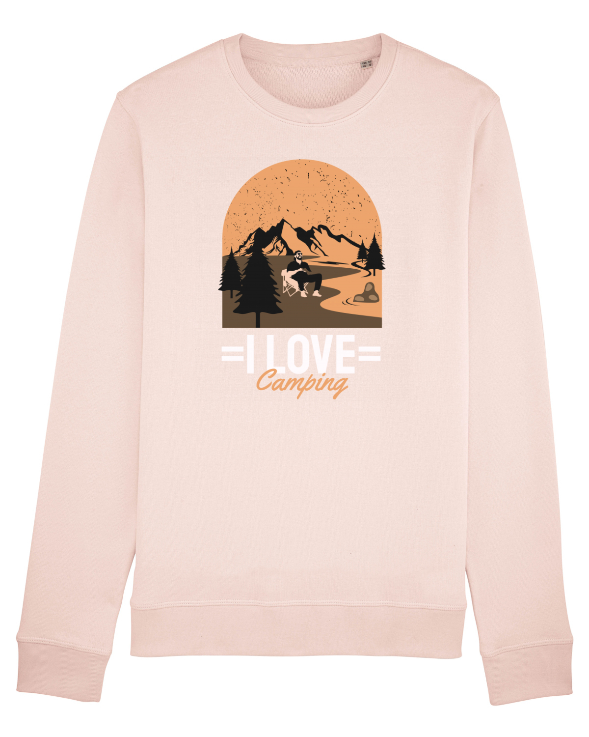 Bluză mânecă lungă Unisex Rise Candy Pink