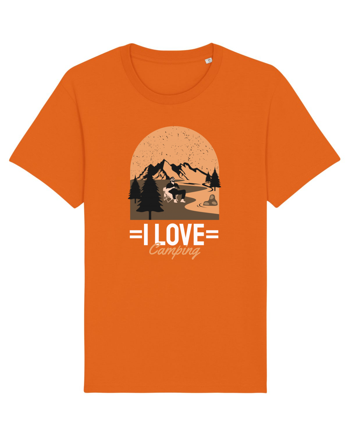 Tricou mânecă scurtă Unisex Rocker Bright Orange