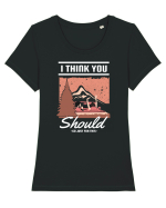 I Think You Should Go Just For This Tricou mânecă scurtă guler larg fitted Damă Expresser