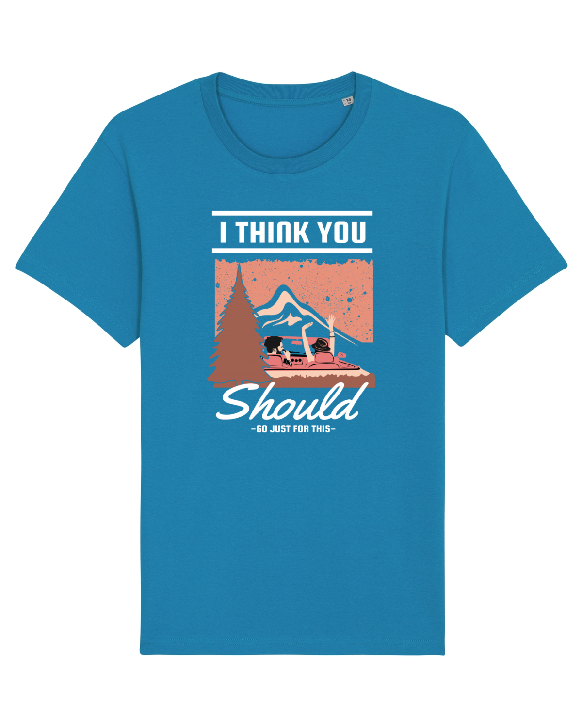 Tricou mânecă scurtă Unisex Rocker Azur