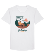 I Want to Getaway Tricou mânecă scurtă guler larg Bărbat Skater
