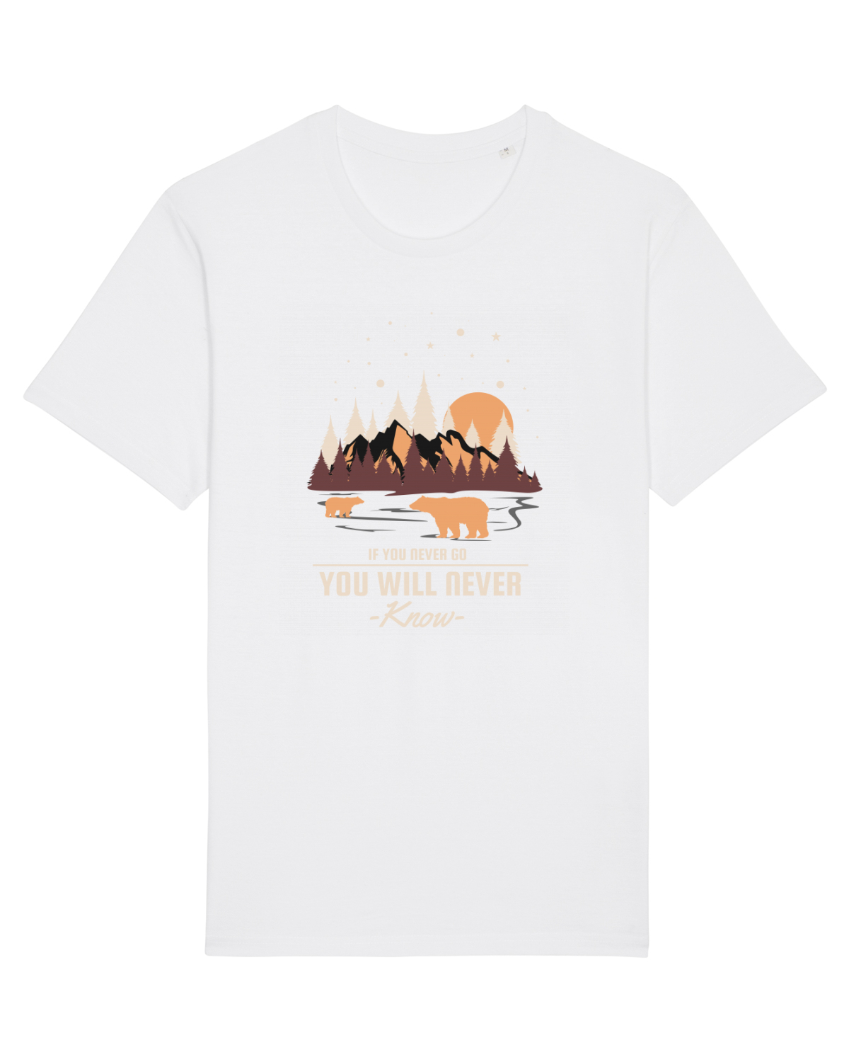 Tricou mânecă scurtă Unisex Rocker White