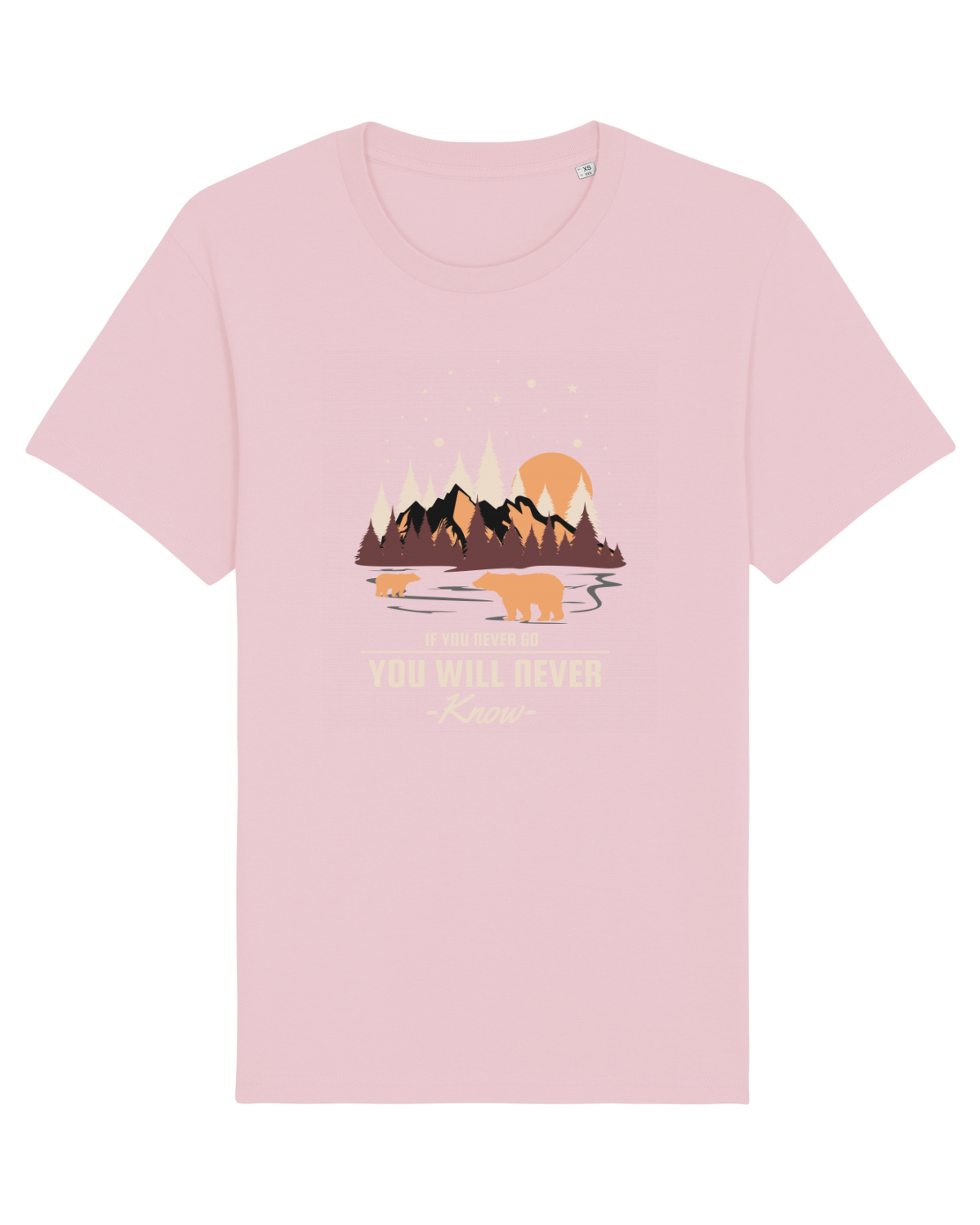 Tricou mânecă scurtă Unisex Rocker Cotton Pink