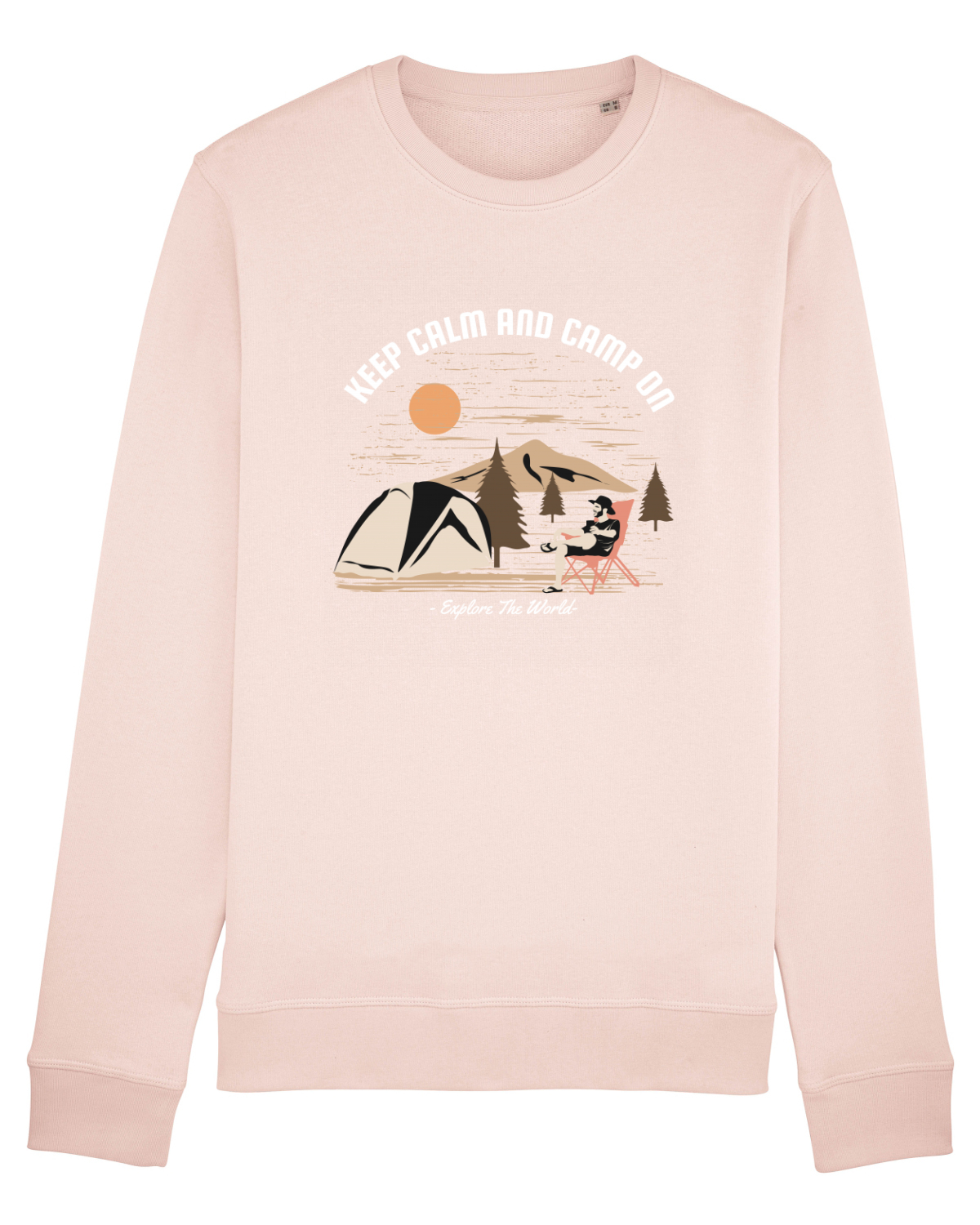 Bluză mânecă lungă Unisex Rise Candy Pink