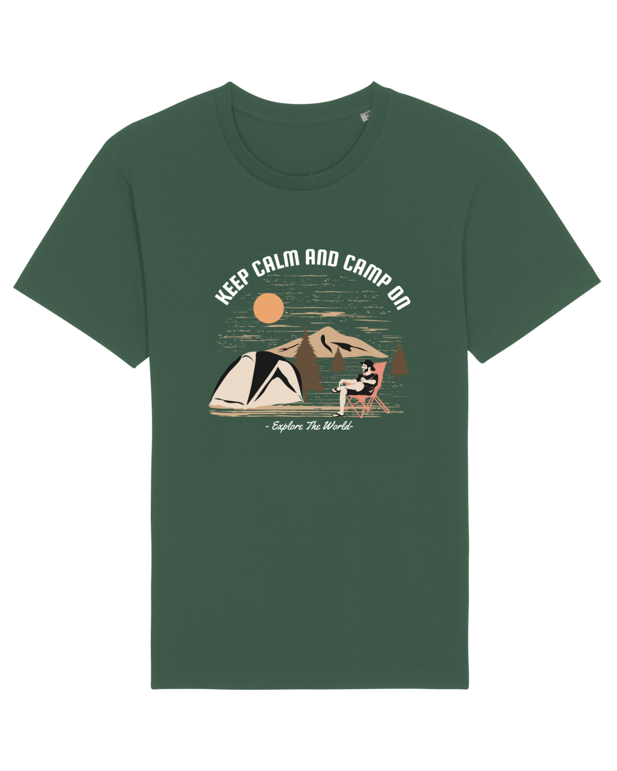 Tricou mânecă scurtă Unisex Rocker Bottle Green