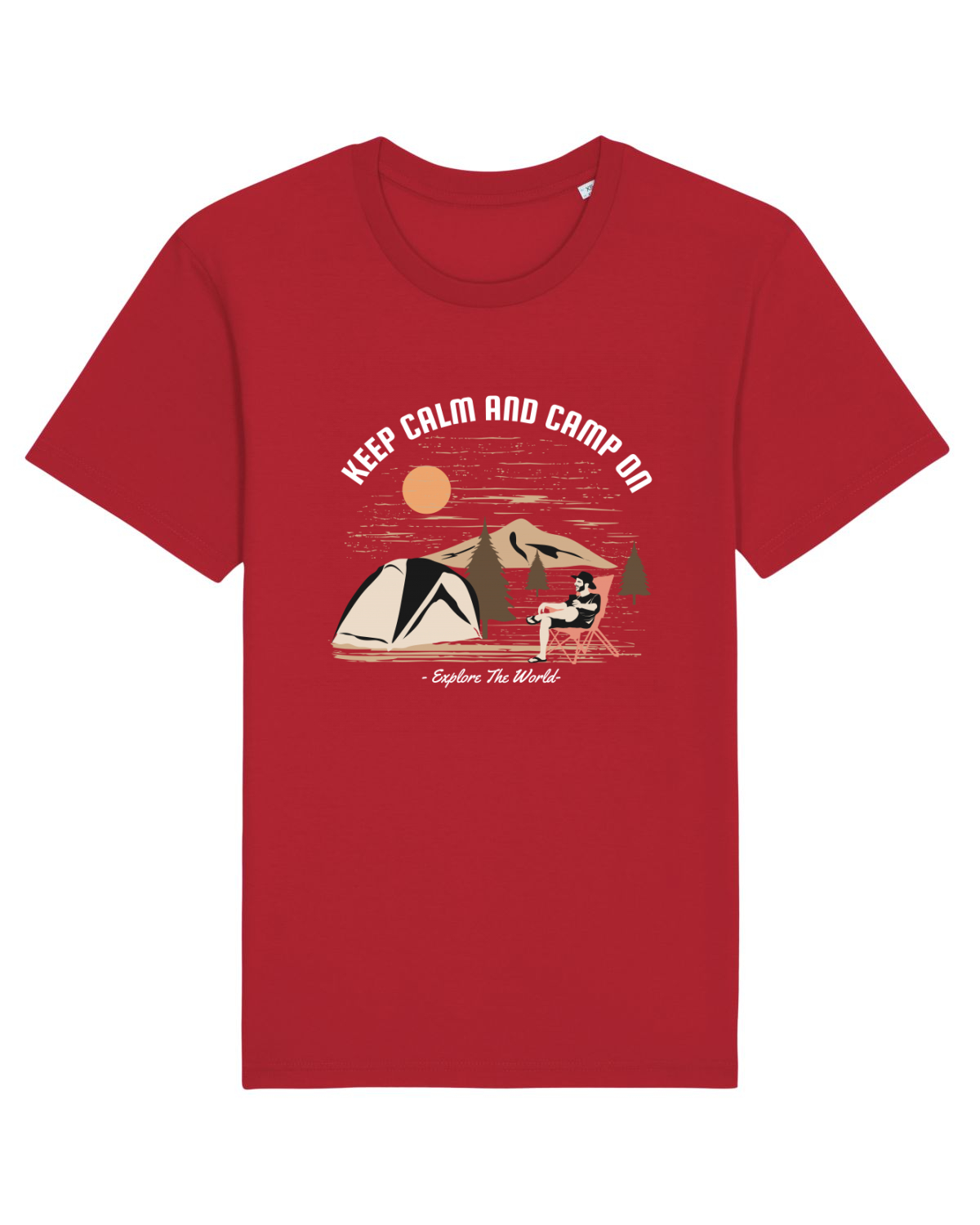 Tricou mânecă scurtă Unisex Rocker Red