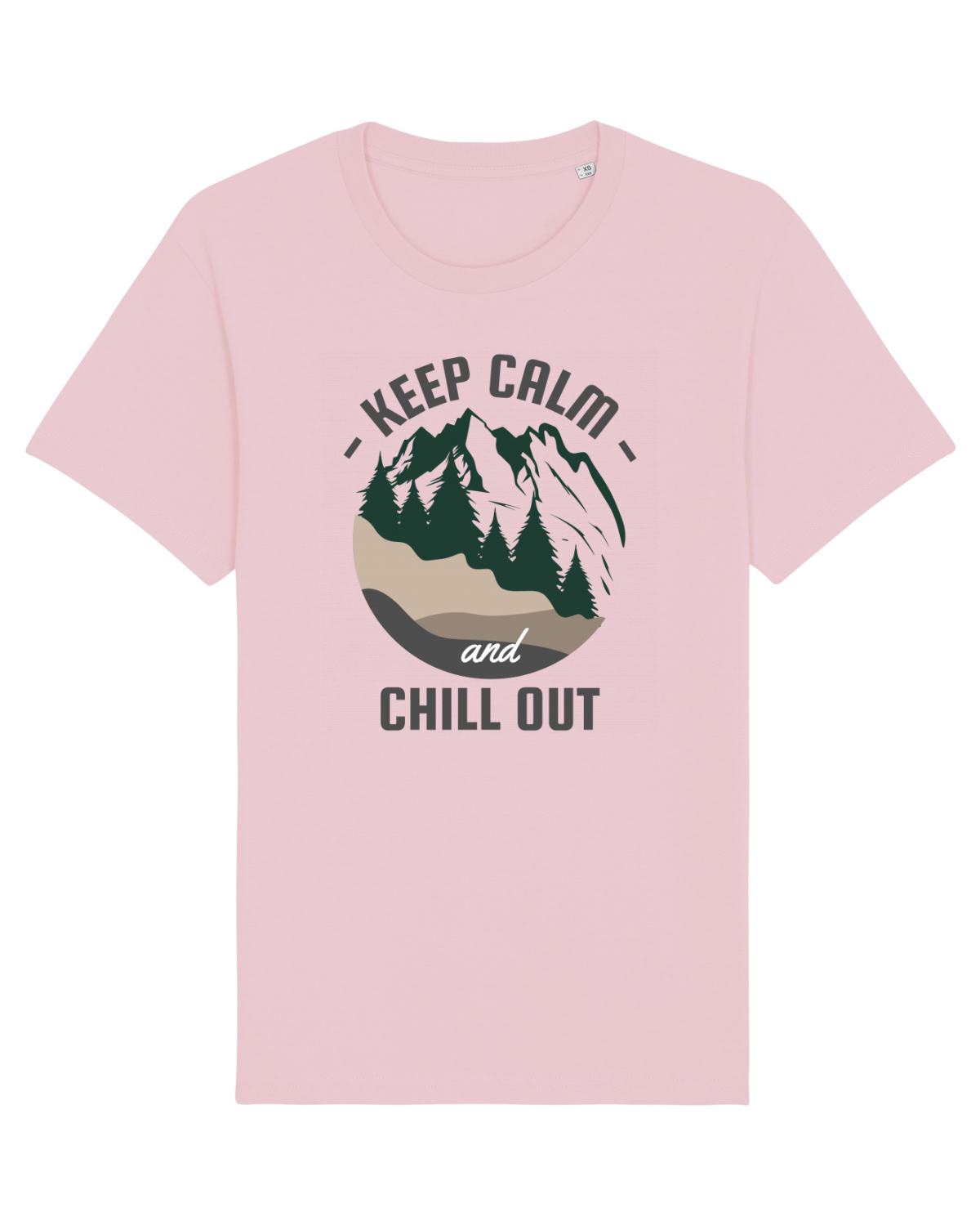 Tricou mânecă scurtă Unisex Rocker Cotton Pink