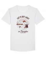 Lets Get Lost In Paradise Tricou mânecă scurtă guler larg Bărbat Skater