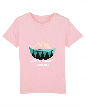 Lets Travel the World Cotton Pink