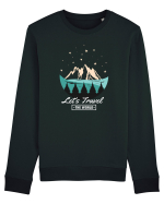Lets Travel the World Bluză mânecă lungă Unisex Rise