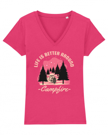 Life is Better Around a Campfire Raspberry