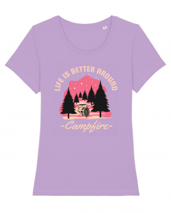 Life is Better Around a Campfire Lavender Dawn