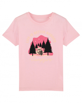 Life is Better Around a Campfire Cotton Pink