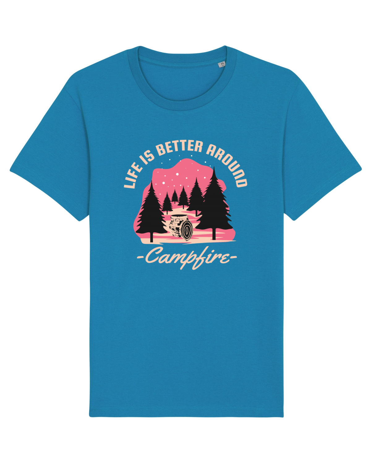 Tricou mânecă scurtă Unisex Rocker Azur