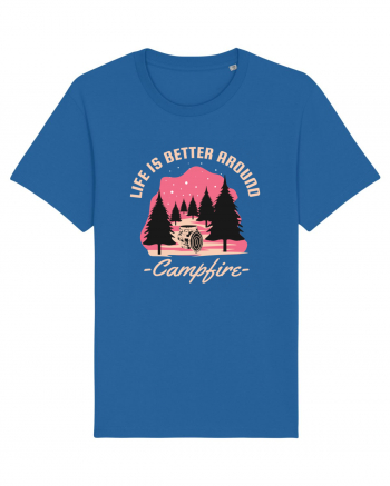 Life is Better Around a Campfire Royal Blue