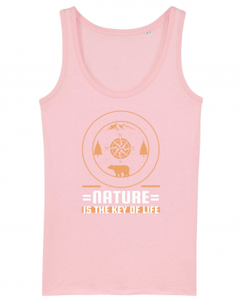 Nature is the Key to Life Cotton Pink
