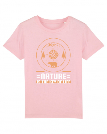 Nature is the Key to Life Cotton Pink