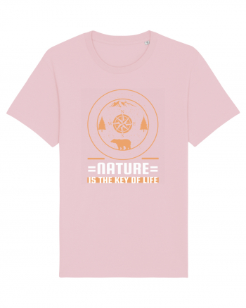 Nature is the Key to Life Cotton Pink