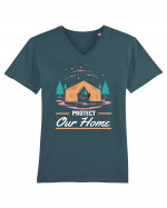 Protect Our Home Tricou mânecă scurtă guler V Bărbat Presenter