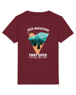 Seek Adventure that Open Your Mind Tricou mânecă scurtă  Copii Mini Creator