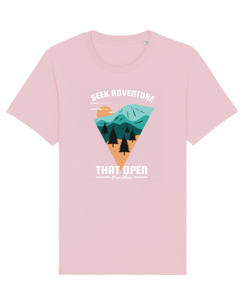 Seek Adventure that Open Your Mind Cotton Pink