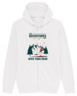 Seek Adventures that Open Your Mind Hanorac cu fermoar Unisex Connector