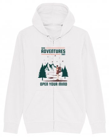 Seek Adventures that Open Your Mind White