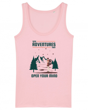 Seek Adventures that Open Your Mind Cotton Pink