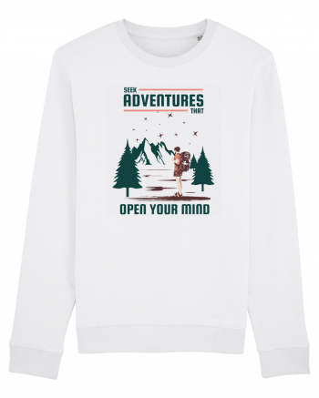 Seek Adventures that Open Your Mind White