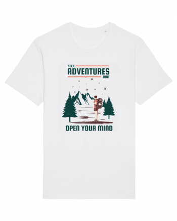 Seek Adventures that Open Your Mind White