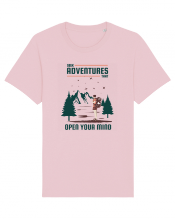 Seek Adventures that Open Your Mind Cotton Pink